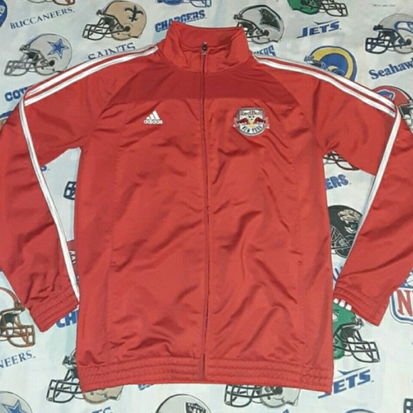 New York Red Bulls Adidas Soccer Track Jacket - Picture 2 of 6